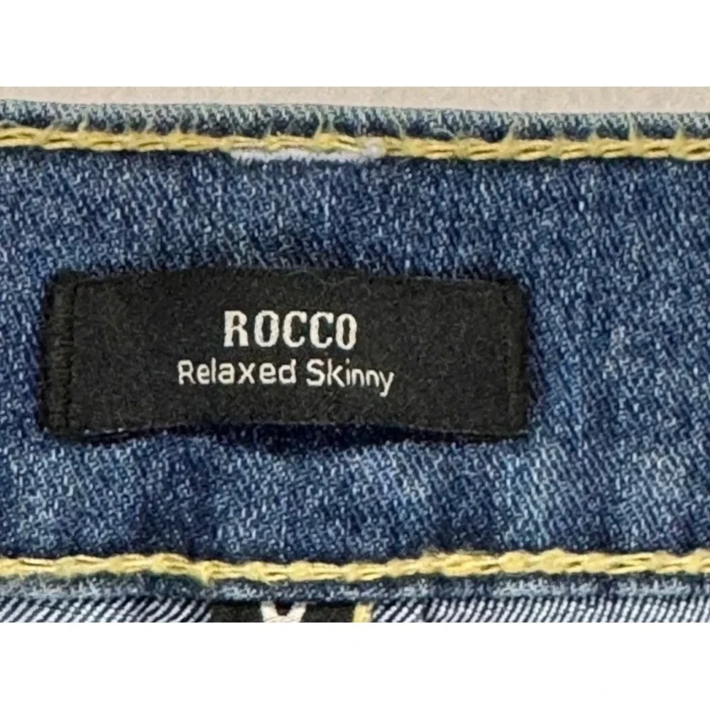 True Religion Rocco Relaxed Skinny‎ Jeans Men's W36 L32 Dark Wash Denim